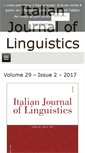 Mobile Screenshot of italian-journal-linguistics.com